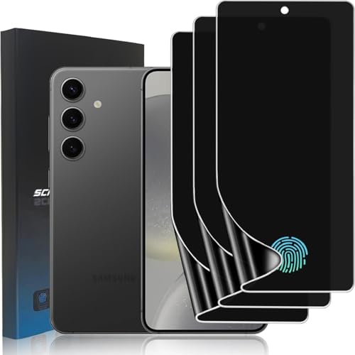 3 Pack TPU Privacy Screen Protector for Samsung Galaxy S24 6.2" - size: Samsung Galaxy S24