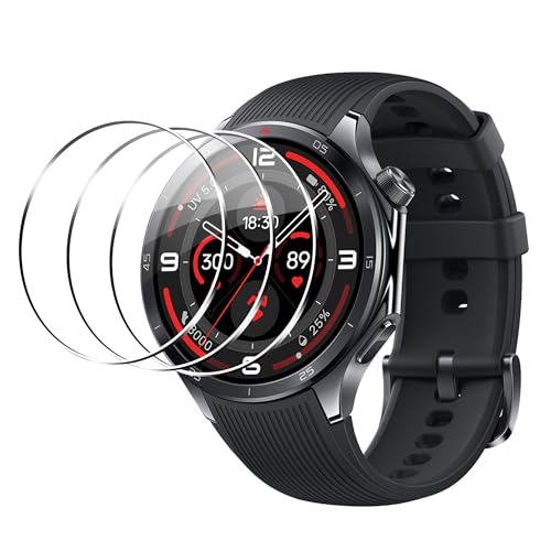 for Oneplus Watch 3 Screen Protector, 9H Hardness Anti-Scratch Tempered Glass flim, Case Friendly, Anti-Fingerprint,Anti-Scratch 3 PACK - size: Oneplus Watch 3