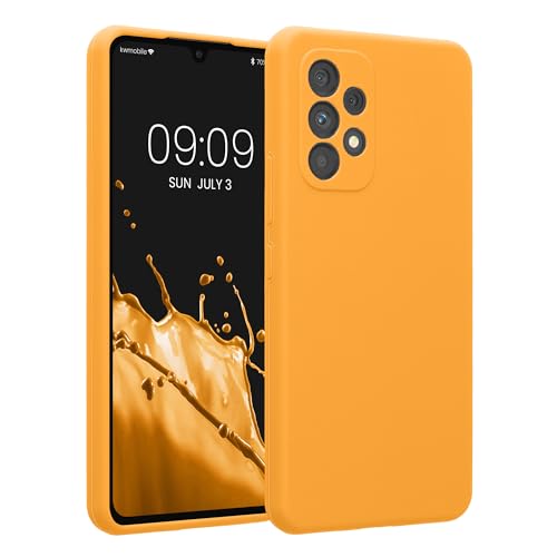 kwmobile Case Compatible with Samsung Galaxy A53 5G Case - Slim TPU Silicone Phone Cover - Soft Touch Finish - Fruity Orange - color: Fruity Orange, size: Galaxy A53 5G