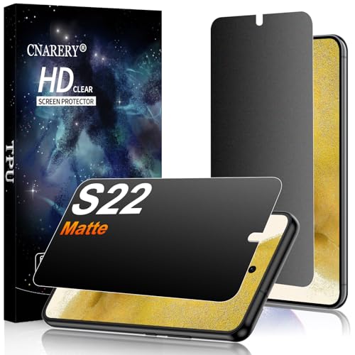 2 Pack for Samsung Galaxy S22 Matte TPU Privacy Screen Protector - size: Samsung Galaxy S22 6.1 Inch