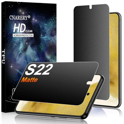 2 Pack for Samsung Galaxy S22 Matte TPU Privacy Screen Protector - size: Samsung Galaxy S22 6.1 Inch