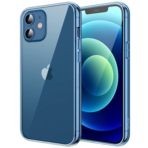 JETech Case for iPhone 12/12 Pro 6.1-Inch, Non-Yellowing Shockproof Phone Bumper Cover, Anti-Scratch Clear Back (Jean Indigo) - color: Jean Indigo