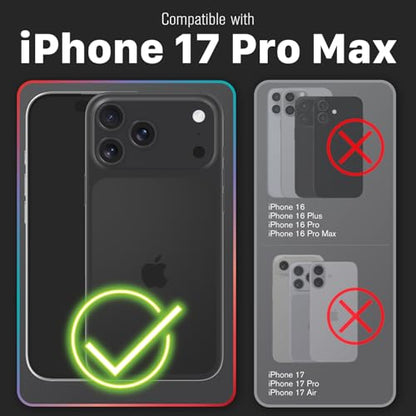 VENA vCommute for iPhone 17 Pro Max Wallet Case, Black | Military-Grade Drop Protection, Premium Leather Magnetic Flap Cover, Hidden Card Holder, RFID Blocking, Multi-Angle Kickstand - color: Classic - Black, size: iPhone 17 Pro Max