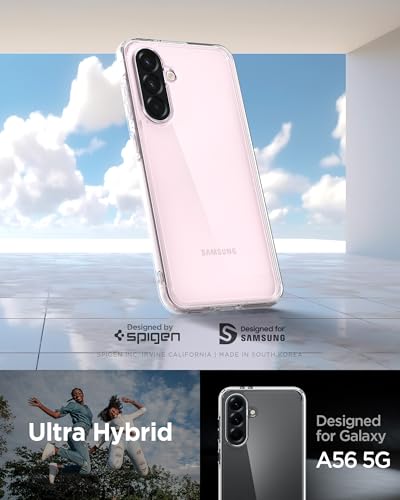 Spigen for Galaxy A56 5G Case, Ultra Hybrid [Anti-Yellowing] [Military-Grade Protection] - Crystal Clear - color: Crystal Clear, size: Galaxy A56 5G