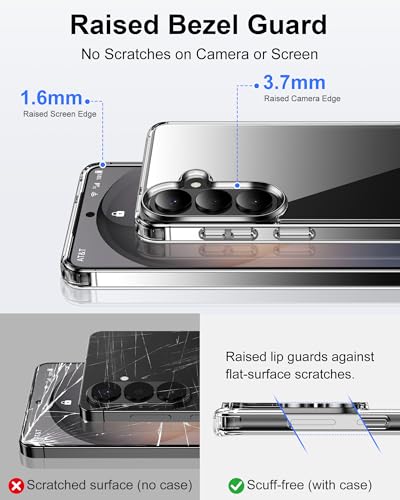 HOOMIL Case for Samsung Galaxy S26 6.3-Inch, Non-Yellowing, Drop Protection, Anti-Scratch, Transparent Hard Back Phone Cover - Crystal Clear - color: Clear, size: Samsung Galaxy S26