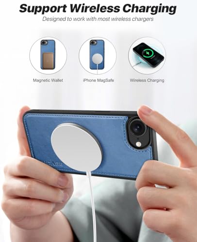 OCASE for iPhone 17e Case/iPhone 16e Detachable Wallet Case with Card Holder, 2 in 1 Pu Leather Flip Folio with RFID Blocking Stand Wrist Strap Shockproof Phone Cover 6.1 Inch 2025, Light Blue - color: Light Blue, size: iPhone 16e/ iPhone 17e