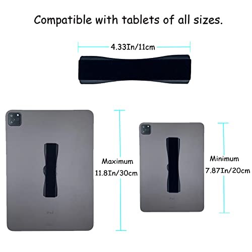 Hand Holder Strap for iPad, Tablet & Large Phone, Handle Grip - size: 1 Pack-Black
