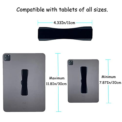 Hand Holder Strap for iPad, Tablet & Large Phone, Handle Grip - size: 1 Pack-Black