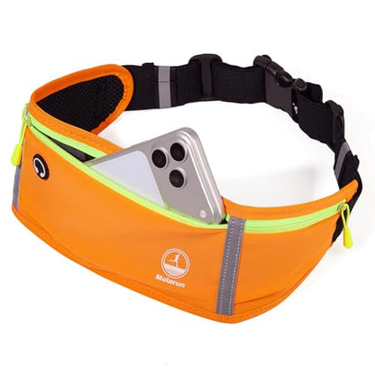 Running Belt Slim Fanny Pack Jogging Pouch Phone Holder Waist Pack - Orange - color: H Orange