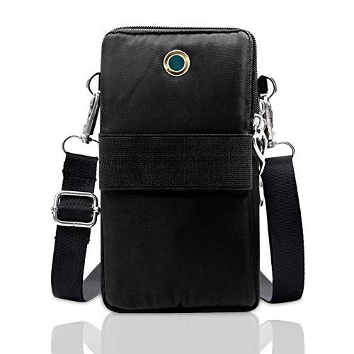 BIAOTIE Lightweight Small Crossbody bags Cell Phone Purses Travel Pouch Shoulder Bag for Women - color: Black