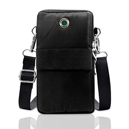BIAOTIE Lightweight Small Crossbody bags Cell Phone Purses Travel Pouch Shoulder Bag for Women - color: Black