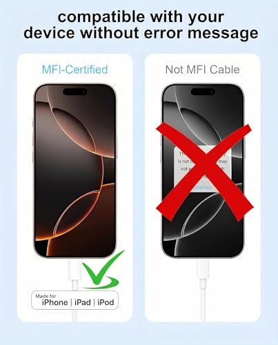 iPhone Charger Lightning Cable 3FT+6FT 2Pack,[Apple MFi Certified] USB A to Lightning Cable Nylon Braided iPhone Fast Charging Cable Cord for iPhone 14 13 12 11 Pro Max//XS/XR/8/7/6/5/SE,iPad,AirPods - size: 1M+2M