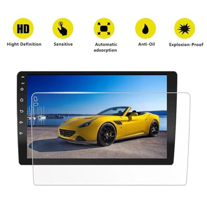 2 Pack 9 Inch Trapezoid Car Screen Protector, HD Clear Tempered Glass - size: 9 Inch High Definition
