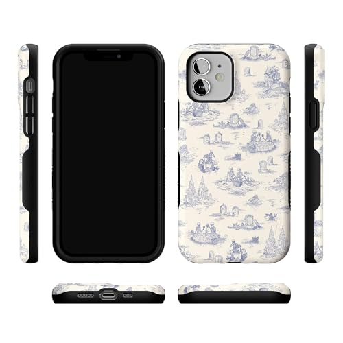 Casely iPhone 12 Mini Case | Graveyard Gathering | Skeleton Picnic | Bold Protective Design | MagSafe Compatible Design - color: Graveyard Gathering | Skeleton Picnic, size: Iphone 12 Mini