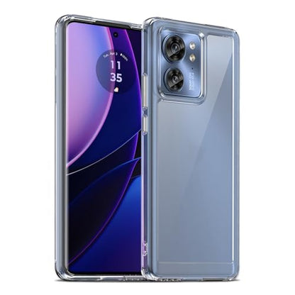 Case for Motorola Edge 2023/Motorola Edge 40, Military Grade Drop Protection Phone Case, Yellowing Resistant, Anti-Scratch Hard PC Back, Shockproof Hard Ultra-Thin Protective Cover, Clear - size: Motorola Edge 2023/Edge 40
