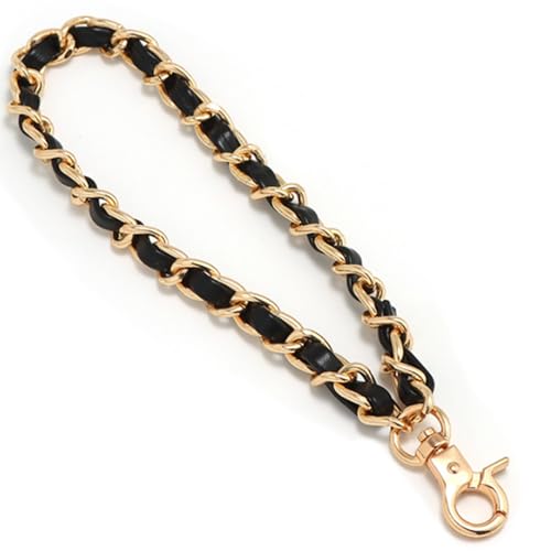 TENOC Universal Metal Phone Wrist Strap/Crossbody Chain - color: W-black
