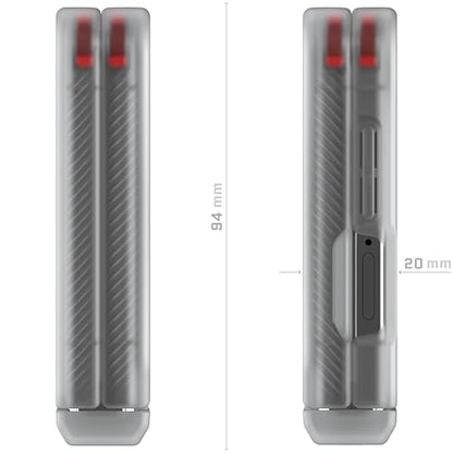 Ghostek Covert Clear Galaxy Z Flip 7 Case with Built-in Kickstand, MagSafe and Full Hinge Protection Designed for 2025 Samsung Galaxy Flip7 (6.9") (Clear) - color: Clear, size: Galaxy Z Flip 7