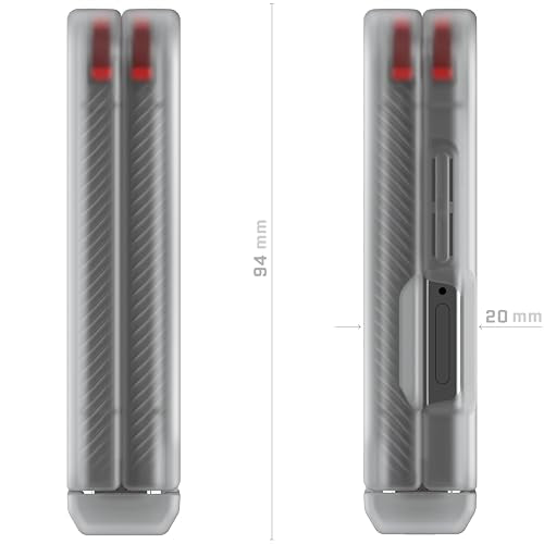 Ghostek Covert Clear Galaxy Z Flip 7 Case with Built-in Kickstand, MagSafe and Full Hinge Protection Designed for 2025 Samsung Galaxy Flip7 (6.9") (Clear) - color: Clear, size: Galaxy Z Flip 7