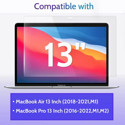 Peslv 3-Pack Anti Blue Light Screen Protector for MacBook Air 13 Inch - size: MacBook Air 13" 2018-2021