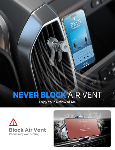 eSamcore MagSafe Car Mount, Air Vent Magnetic Phone Holder