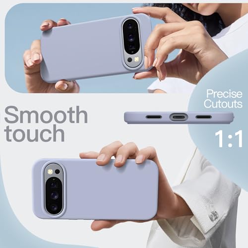 JETech Silicone Case for Google Pixel 10/10 Pro, Frost | Silky Soft Touch, Shockproof Protection, Scratch Resistant, Microfiber Lining - color: Frost, size: Pixel 10/10 Pro