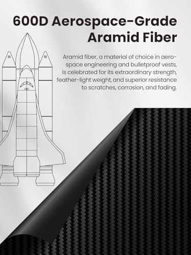 Magnetic Ultra Thin 600D Aramid Fiber Case for Samsung Galaxy S26 Ultra | Woven Aramid Fiber, ultra-thin Caseless Feel, compatible with MagSafe,wireless charging friendly, slim fit,Matte Black Twill