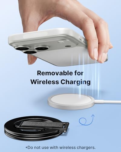 [2026 Upgraded] for MagSafe Phone Grip with Finger Strap - color: Black
