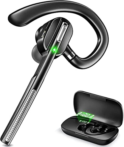 Bluetooth Headset with microphone, Wireless Bluetooth Earpiece for work