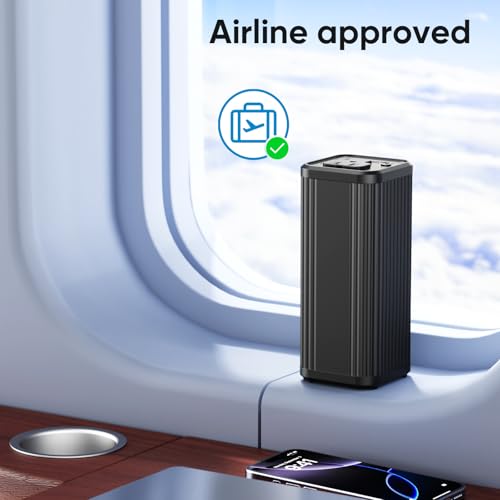 Power Bank with 100W AC Outlet, 27000mAh (98Wh) Portable Laptop Charger, 65W USB-C PD Fast Charging Battery, Wireless Charging Portable Power Supply for Travel, Camping, Road Trip & Emergency Backup