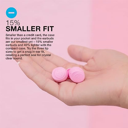 JLab Go Air Pop True Wireless Earbuds, in Ear Headphones, Bluetooth Earphones, Ear Buds with 32H Playtime, Bluetooth Earbuds with Microphone, USB Charging Case, Dual Connect, EQ3 Sound, Pink - color: Pink