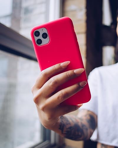 FELONY CASE – iPhone 13 Pro Case – Neon Pink Silicone Phone Cover, Liquid Silicone with Anti-Scratch Microfiber Lining, 360° Shockproof Protective Case for Apple iPhone 13 Pro - color: Neon Pink, size: iPhone 13 Pro