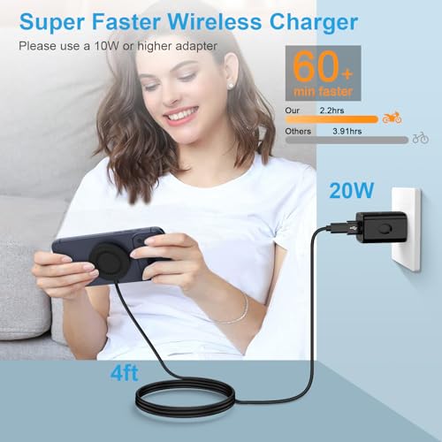 for Samsung S26 Ultra Magnetic Wireless Charger Fast Charging Pad for Galaxy S26 S26+ S25 FE Ultra S24 S23 S22 S21 Z Fold7,15W USB-C/A Android Phone Wireless Magsafe Charger for iPhone 17e 17 16 15 14 - color: Black2
