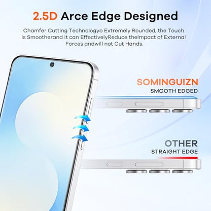 3+3 for Samsung Galaxy S25 FE 5G Privacy Screen Protector Camera Protector - size: Galaxy S25 FE Privacy