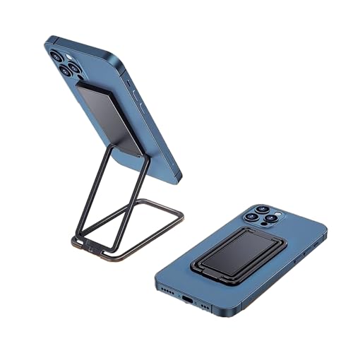 Self-Adhesive Back-Mount 360° Rotatable Phone Ring Kickstand(Black) - color: Black