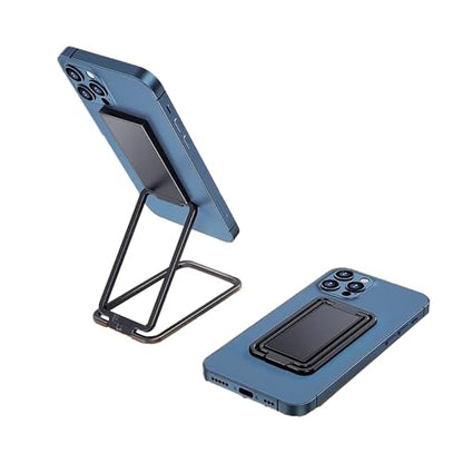 Self-Adhesive Back-Mount 360° Rotatable Phone Ring Kickstand(Black) - color: Black