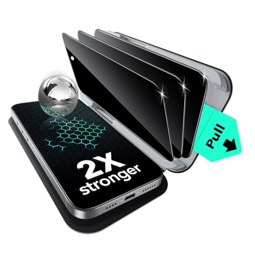 ESR 3 Pack for iPhone 16 Plus/15 Plus Privacy Screen Protector, Classic - size: iPhone 16 Plus/15 Plus 6.7 inch