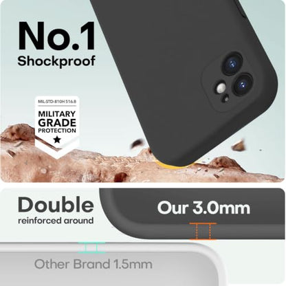 LOVE 3000 Designed for iPhone 11 Case Premium Silicone, Black - color: Black, size: iPhone 11 6.1inch