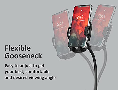 Double Phone Holder for Car Cup Holder – Extra Long and Flexible Neck, 360° Rotatable Cradle Car Phone Mount - Adjustable Cell Cup Holder, Universal Size Fits 2 iPhone, Samsung, GPS - style: Extended - Cradle Holders