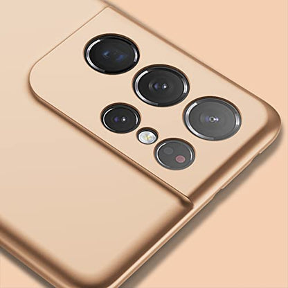 X-level for Samsung Galaxy S21 Ultra Case Slim Fit Soft TPU Super Ultra-Thin [Guardian Series] Phone Back Cover Light Protective Matte Finish Coating Cases Compatible with Galaxy S21 Ultra,Gold - color: Gold(Camera Updated)