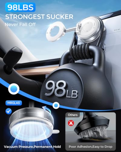 2026 Upgraded for MagSafe Vacuum Car Phone Mount - color: Pearl White