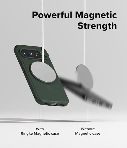 Ringke Onyx Designed for Google Pixel 10 Pro Case [Compatible with MagSafe and Pixelsnap] Oil & Dirt Resistant Enhanced Grip Non-Slip Texture Lightweight Cover - Magnetic Dark Green - color: Magnetic Dark Green, size: Pixel 10 Pro