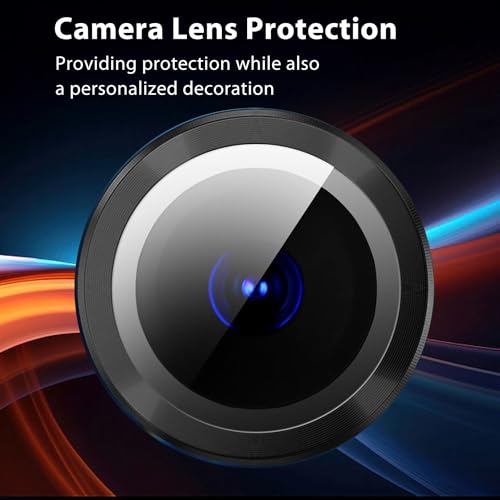 Zeking 2 Set for Motorola Razr 60/ Razr 2025 Camera Lens Protector - color: Black