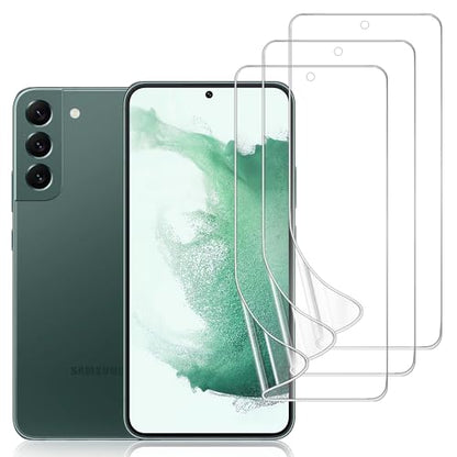 3 Pack TPU Screen Protector for Samsung Galaxy S22, Self-Healing HD Flexible Hydrogel Film Compatible with Galaxy S22 5G 6.1", Support Fingerprint Unlock, Scratch-Resistant, Bubble Free - size: Samsung Galaxy S22