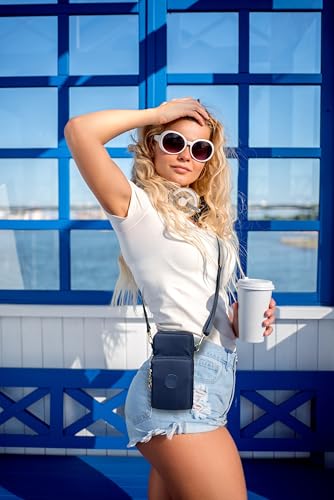 JANKS Small Crossbody Bags for Women Mini Cell Phone Purses Handbag Shoulder Bag - color: 010 Darkblue