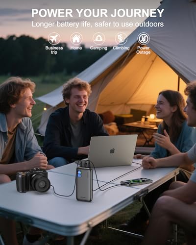 AsperX Laptop Power Bank, 25,000mAh 140W PD 3.1 Fast Charging USB C