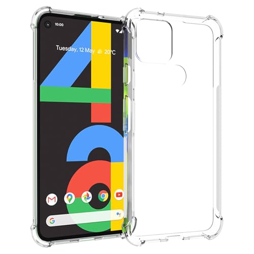 Case for Google Pixel 4A (Not Fit for Pixel 4A 5G) G025J, GA02099 Case, Soft Clear TPU Phone Cases, Slim Silicone Protective Shockproof Transparent Cover for Google Pixel 4A Crystal Clear