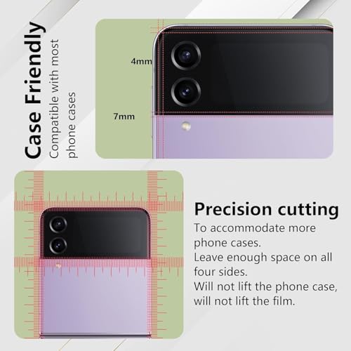 2 Pack for Samsung Galaxy Z Flip 3 Screen Protector [Not Glass] - size: 6.71 inch