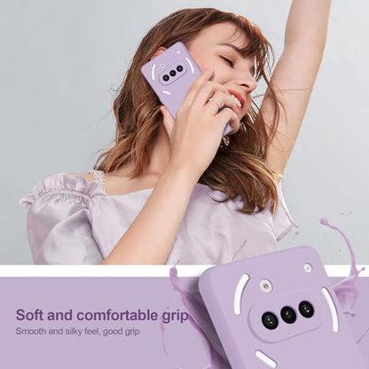 Silicone Case for Nothing Phone 3A, Purple - color: Purple, size: Nothing Phone 3A