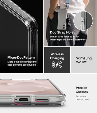 Ringke for Samsung Galaxy S25 Edge Case [Fusion Matte Clear] | Oil & Dirt Resistant, Anti-Fingerprint Technology Prevents Oily Smudges, Frosted Coating Feels Velvety Soft - size: Galaxy S25 Edge