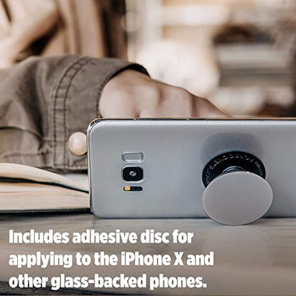 PopSockets: Collapsible Grip & Stand for Phones and Tablets - Aluminum Grey